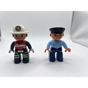 Lego DUPLO Firefighter And Police Officer Figures Community Heroes Toddler Toys